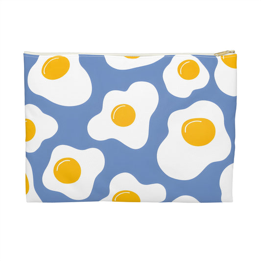 Sunny Side Up Accessory Pouch - Fun & Colorful Egg Design, Ideal for Gifts, Travel, Organizing, Stationery, or Cosmetic Storage