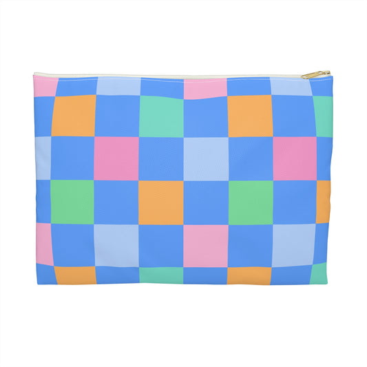 Colorful Geometric Accessory Pouch | Cute Makeup Bag, Travel Organizer, Pencil Case, Gift for Her