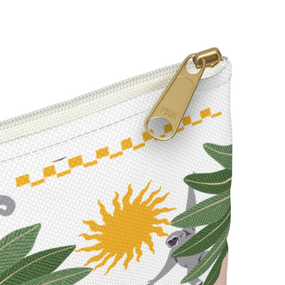 Vibrant Boho Accessory Pouch for Travel, Makeup Bag, Gift for Her, Organizer, Artistic Storage