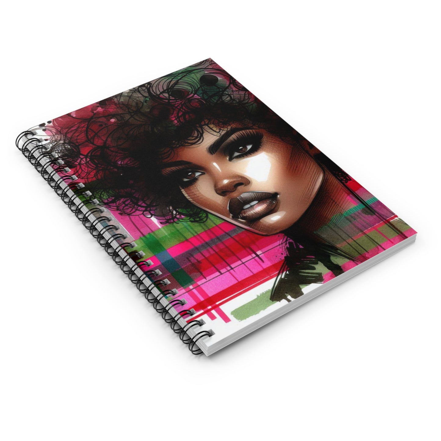 Artistic Spiral Notebook - Ruled Lines, Unique Sketchbook, Inspirational Journal, Perfect Gift for Students or Artists, Vibrant Design