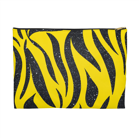Bold Zebra Print Accessory Pouch, Fun Makeup Bag, Travel Organizer, Cute Pencil Case, Unique Gift for Animal Lovers