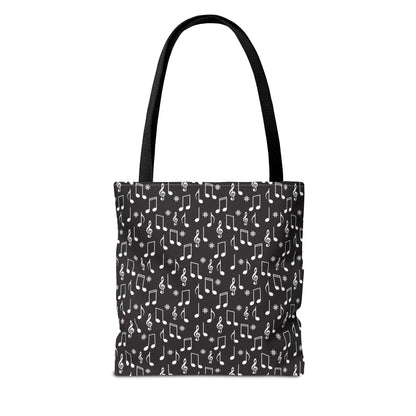 Musical Notes Tote Bag, Eco-Friendly Shopping Bag, Music Lover Gift, Stylish Carry-All, Gift for Musicians