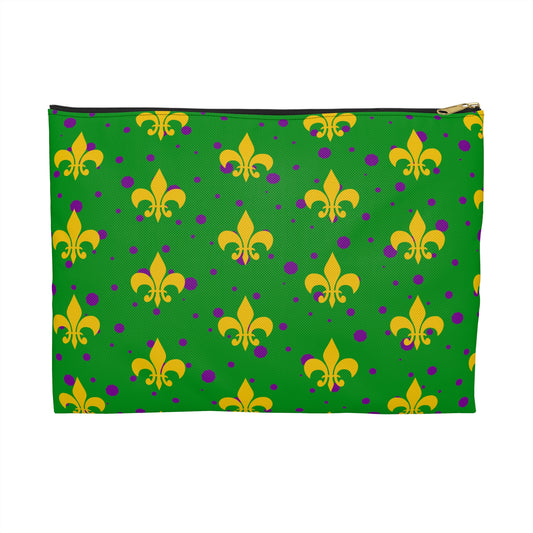 Mardi Gras Accessory Pouch, Fun Makeup Bag, Festival Storage, Eco-Friendly Travel Case, Party Favor Gift