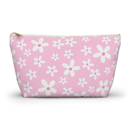 Floral Accessory Pouch | Cute Makeup Bag, Essential Organizing Bag, Gift for Her, Travel Cosmetic Case, Floral Print Pouch