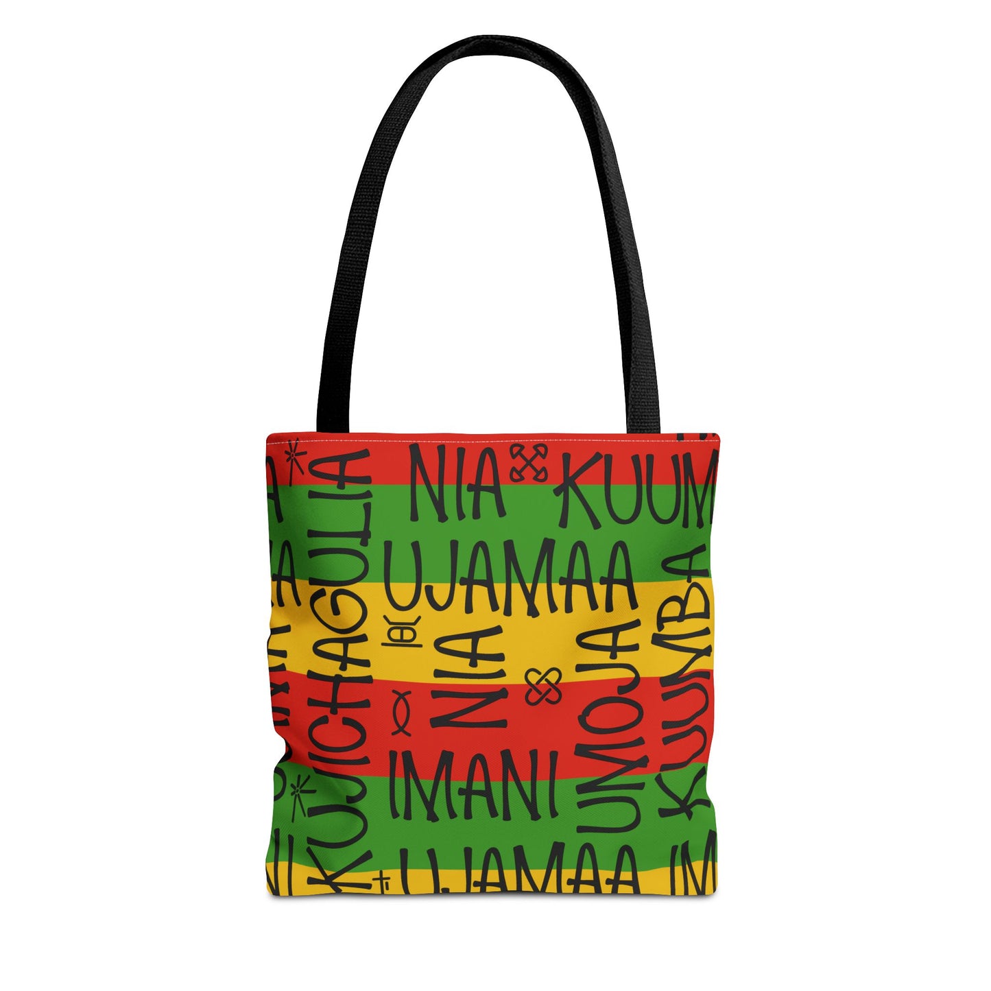 Colorful Affirmation Tote Bag, Eco-Friendly Reusable Shopping Bags, Gift for Kwanzaa, Inspirational Beach Bag, Affirmation Gifts