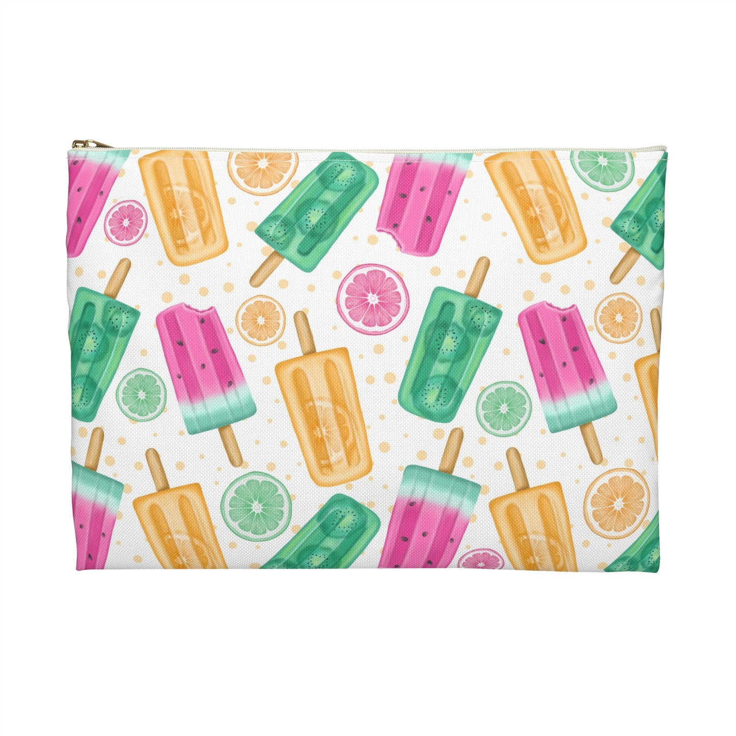 Colorful Ice Cream Accessory Pouch | Fun Summer Storage Bag for Travel, School, Beach, Makeup, Gifts