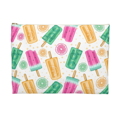 Colorful Ice Cream Accessory Pouch | Fun Summer Storage Bag for Travel, School, Beach, Makeup, Gifts