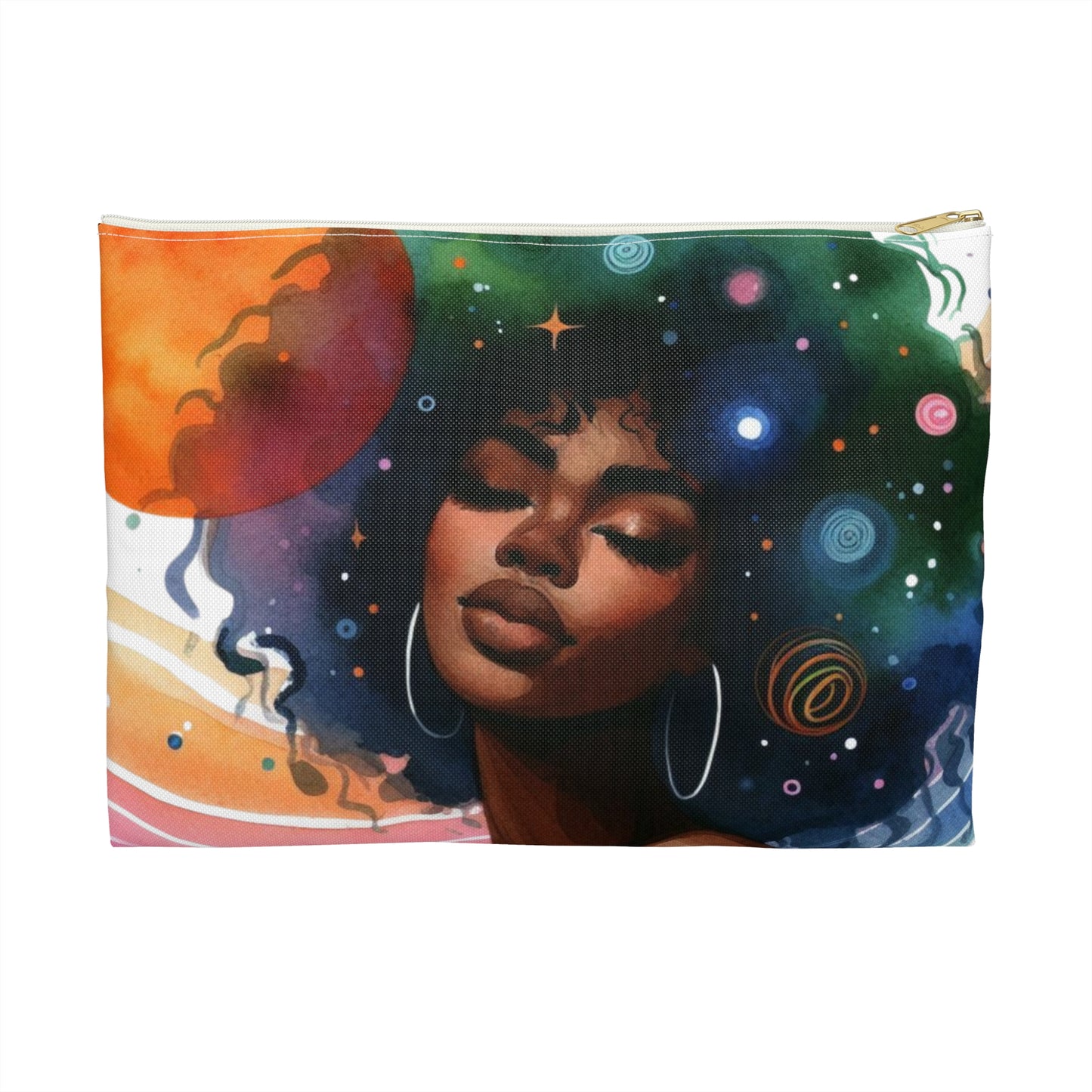 Cosmic Beauty Accessory Pouch, Stylish Makeup Bag, Fun Travel Organizer, Art Lovers Gift, Unique Storage Pouch