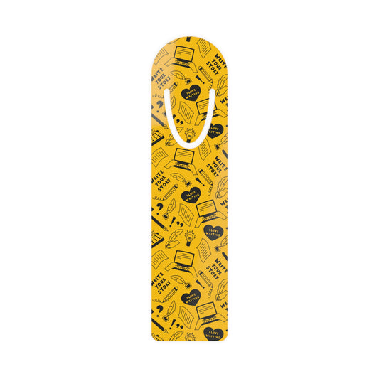 Playful Reading Bookmark - Fun Book Lover Gift, Yellow Bookmark, Literary Accessory, Office Supplies, Reading Tracker