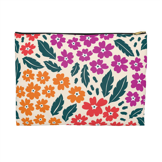 Floral Accessory Pouch - Vibrant Storage for Makeup, Travel, Essentials, Gifts, Organizers for Women