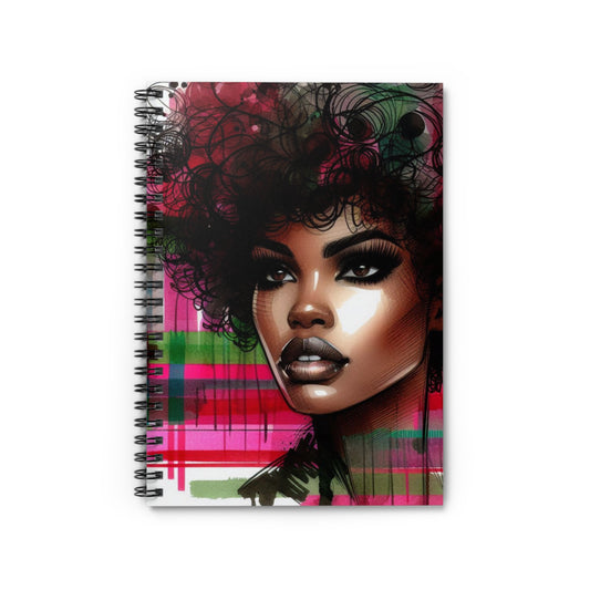 Artistic Spiral Notebook - Ruled Lines, Unique Sketchbook, Inspirational Journal, Perfect Gift for Students or Artists, Vibrant Design