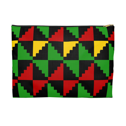 Vibrant Geometric Accessory Pouch, Colorful Travel Makeup Bag, Boho Style Cosmetic Case, Gift for Her, Festival Essentials
