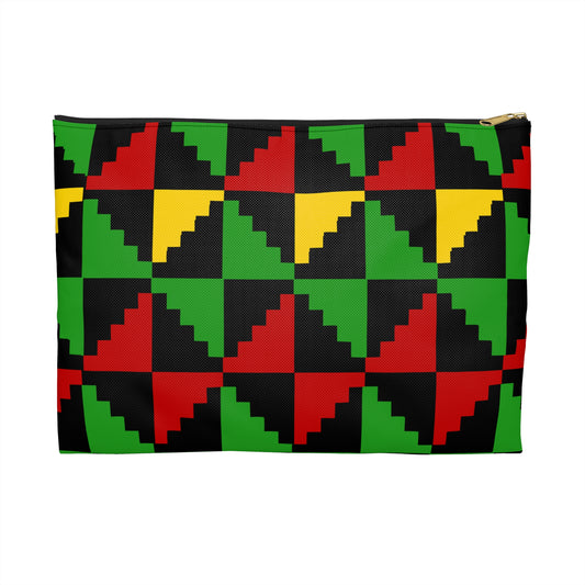 Vibrant Geometric Accessory Pouch, Colorful Travel Makeup Bag, Boho Style Cosmetic Case, Gift for Her, Festival Essentials