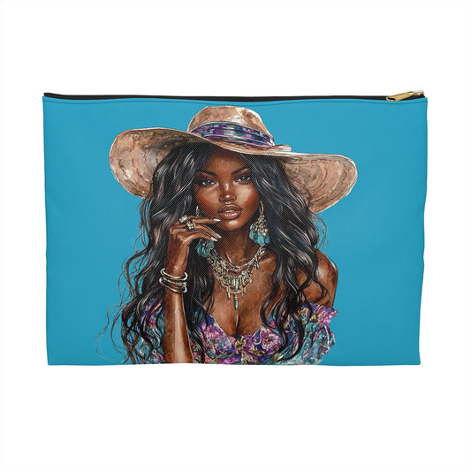 Stylish Boho Accessory Pouch - Chic Makeup Bag, Travel Organizer, Gift for Her, Summer Vibes, Fashionable Storage