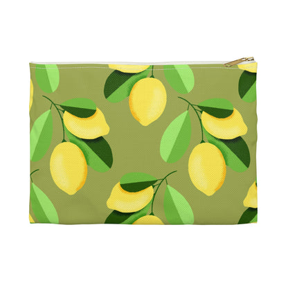 Lemon Print Accessory Pouch | Fun, Stylish Makeup Bag | Ideal Gift for Friends & Family, Organizing, Travel, Summer Vibes