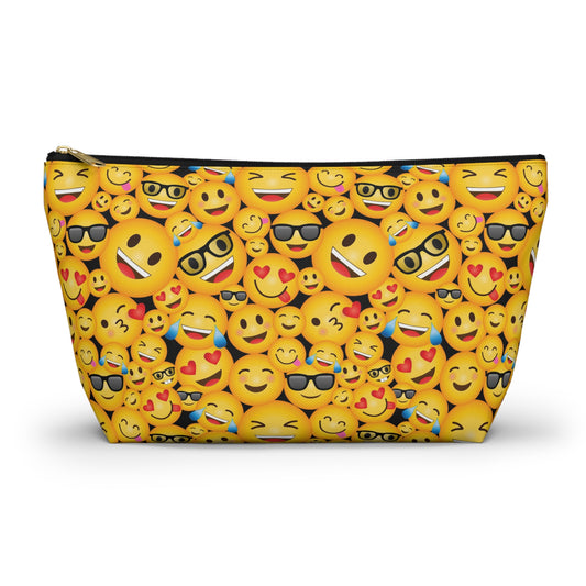 Emoji Accessory Pouch - Fun Storage for Makeup, Travel Essentials, Gifts for Friends, Birthday Present, Cute Pouch, Expression Pouch