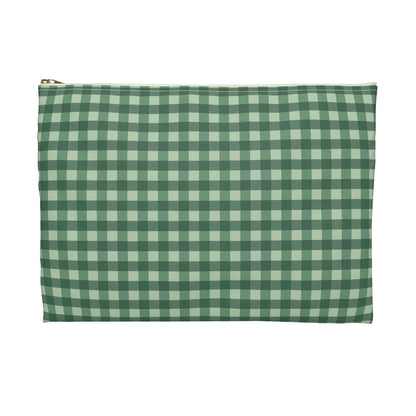 Floral & Gingham Accessory Pouch - Chic Organizing, Travel Convenience, Makeup Bag, Gift for Her, Eco-Friendly Design