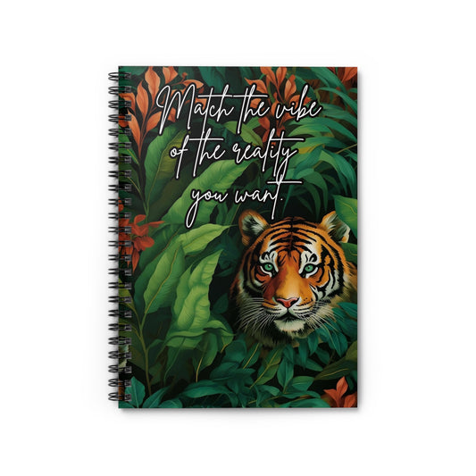 Jungle Tiger Spiral Notebook - Motivational Quote, Nature Lover Journal, Gift for Writers, Eco-Friendly Diary, School Supplies, [...]