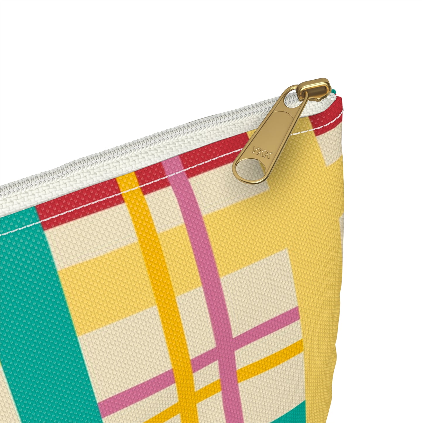 Vibrant Plaid Accessory Pouch | Colorful Cosmetic Bag, Organizer, Gift for Her, Makeup Bag, Travel Essentials