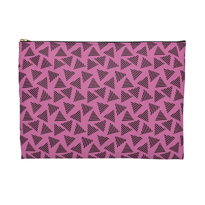 Chic Geometric Accessory Pouch for Travel, Makeup Bag, Organizer, Gift for Her, Modern Print, Daily Essentials
