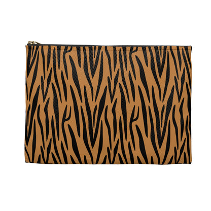 Stylish Tiger Print Accessory Pouch - Makeup Bag, Travel Organizer, Pencil Case, Gift for Animal Lovers, Wild Style