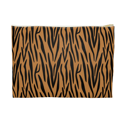 Stylish Tiger Print Accessory Pouch - Makeup Bag, Travel Organizer, Pencil Case, Gift for Animal Lovers, Wild Style