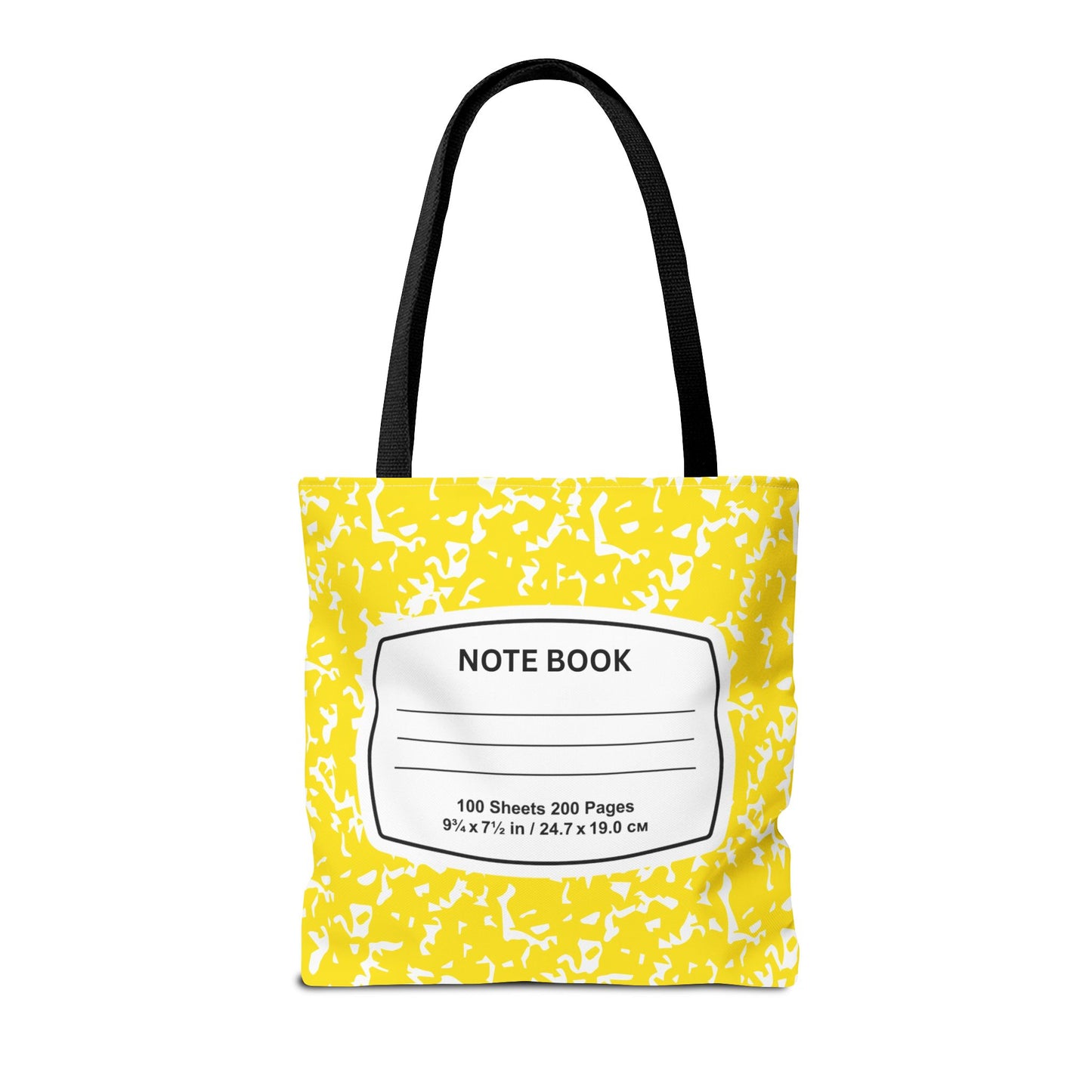 Teacher Tote Bag, School Bag, Back-to-School Accessory, Teacher Gift, Stylish Notebook Tote, Fashionable Classroom Essential, Yellow