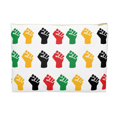 Empowering Accessory Pouch - Bold Fist Design, Protest Gear, Activism Organizer, Gift for Allies, Travel Essentials, Arts & Crafts