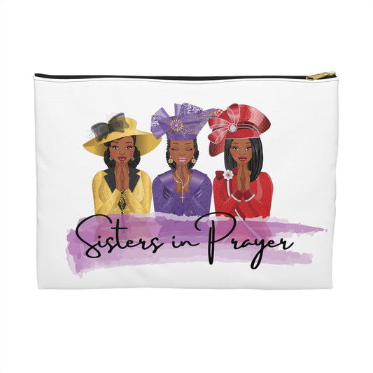 Sisters in Prayer Accessory Pouch, Prayer Pouch, Faithful Sisters, Gifts for Women, Religious Accessories, Christian Decor
