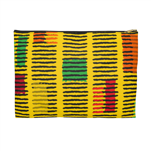 Vibrant African-Inspired Accessory Pouch, Cosmetic Bag, Travel Organizer, Festival Gift, Colorful Storage Case