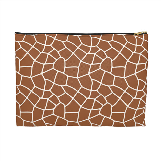 Trendy Giraffe Print Accessory Pouch - Cosmetic Bag, Travel Organizer, Gift for Her, Stylish Storage, Animal Pattern