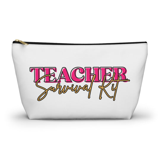 Teacher Survival Kit Accessory Pouch | Perfect Gift for Educators, Classroom Supplies, Organization, Back to School, Teacher Appreciation