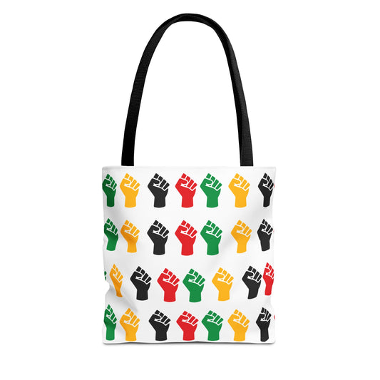 Empowerment Tote Bag, Black Lives Matter Bag, Reusable Shopping Tote, Eco-Friendly Gift, Protest Support Accessory, AOP Design