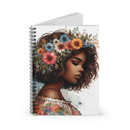 Floral Spirit Spiral Notebook - Beautifully Illustrated Ruled Pages for Inspiration and Dreaming