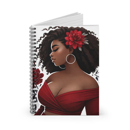 Floral Goddess Spiral Notebook - Ruled Line for Creative Souls