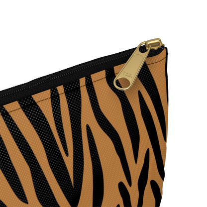 Stylish Tiger Print Accessory Pouch - Makeup Bag, Travel Organizer, Pencil Case, Gift for Animal Lovers, Wild Style