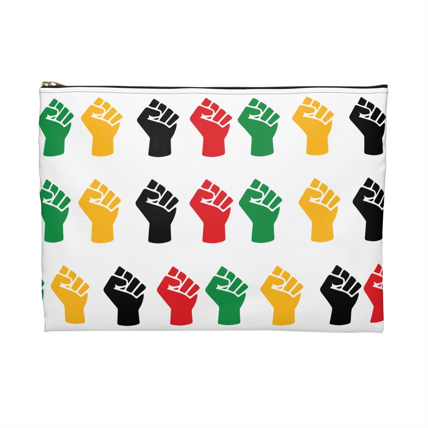Empowering Accessory Pouch - Bold Fist Design, Protest Gear, Activism Organizer, Gift for Allies, Travel Essentials, Arts & Crafts