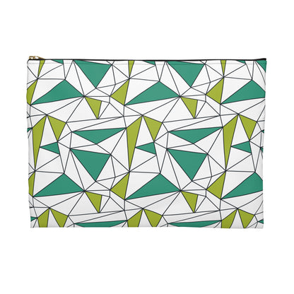 Geometric Print Accessory Pouch - Stylish Organizer for Travel, Makeup, School Supplies, Eco-Friendly Gift Idea, Modern Design