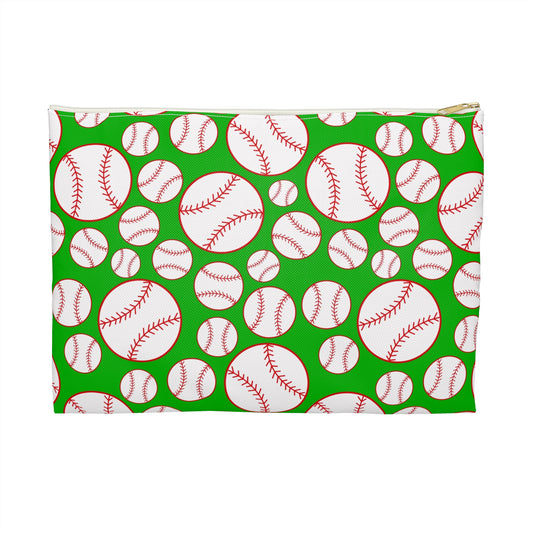 Baseball Accessory Pouch - Perfect for Sports Enthusiasts, Gift for Coaches, Organize Makeup, Travel Essentials, Team Spirit