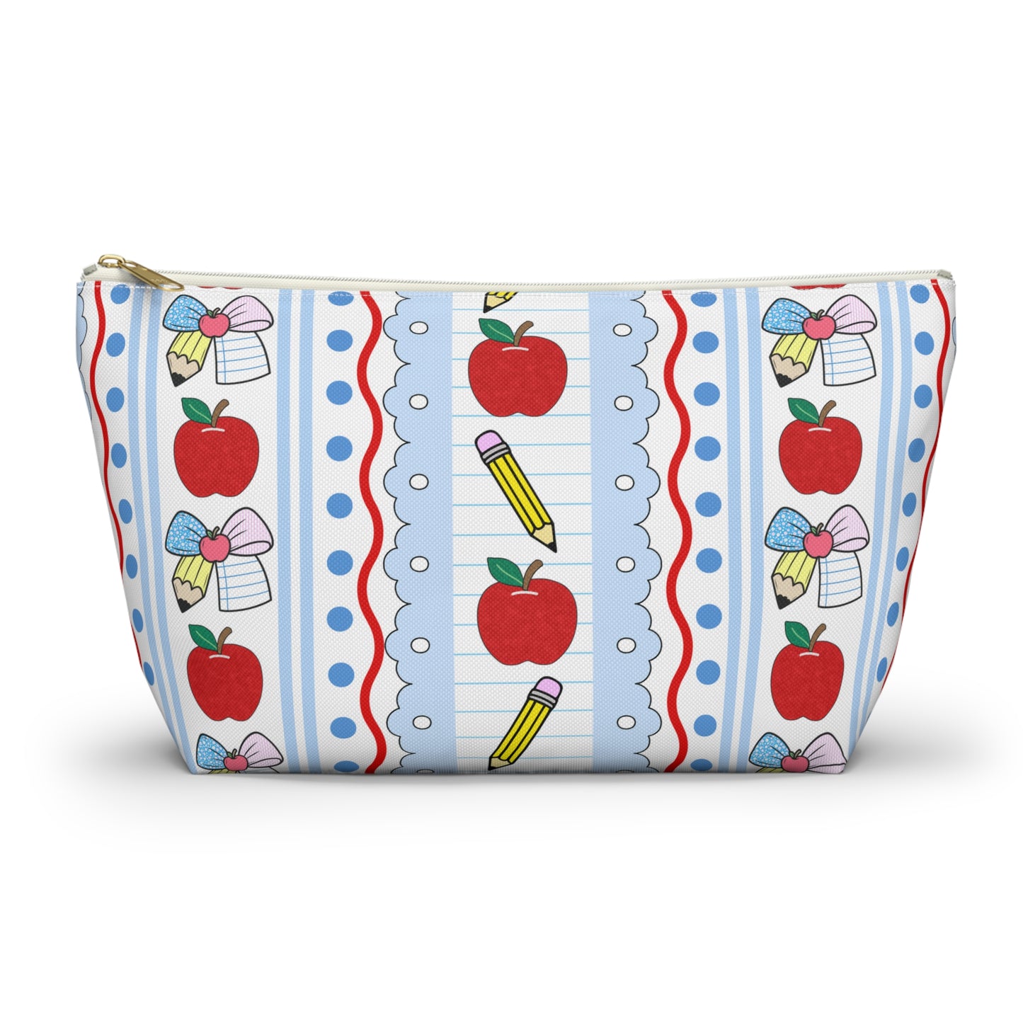 Charming School-Themed Accessory Pouch, Ideal for Teachers, Students, Toiletry Bag, Makeup Organizer, Back to School, Gift