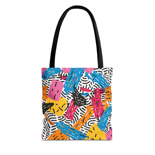 Colorful Abstract Tote Bag for Everyday Use, Fashion Accessory, Gift Idea, Beach Bag, Shopping Tote