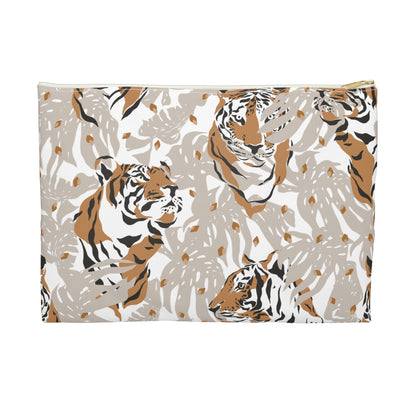 Stylish Accessory Pouch with Tiger & Leopard Patterns, Makeup Bag, Travel Organizer, Cute Clutch, Gift for Animal Lovers