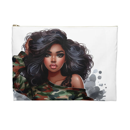 Camouflage Beauty Accessory Pouch | Chic Makeup Bag for Fashion Lovers, Gifts for Her, Travel Essentials, Personalized Storage