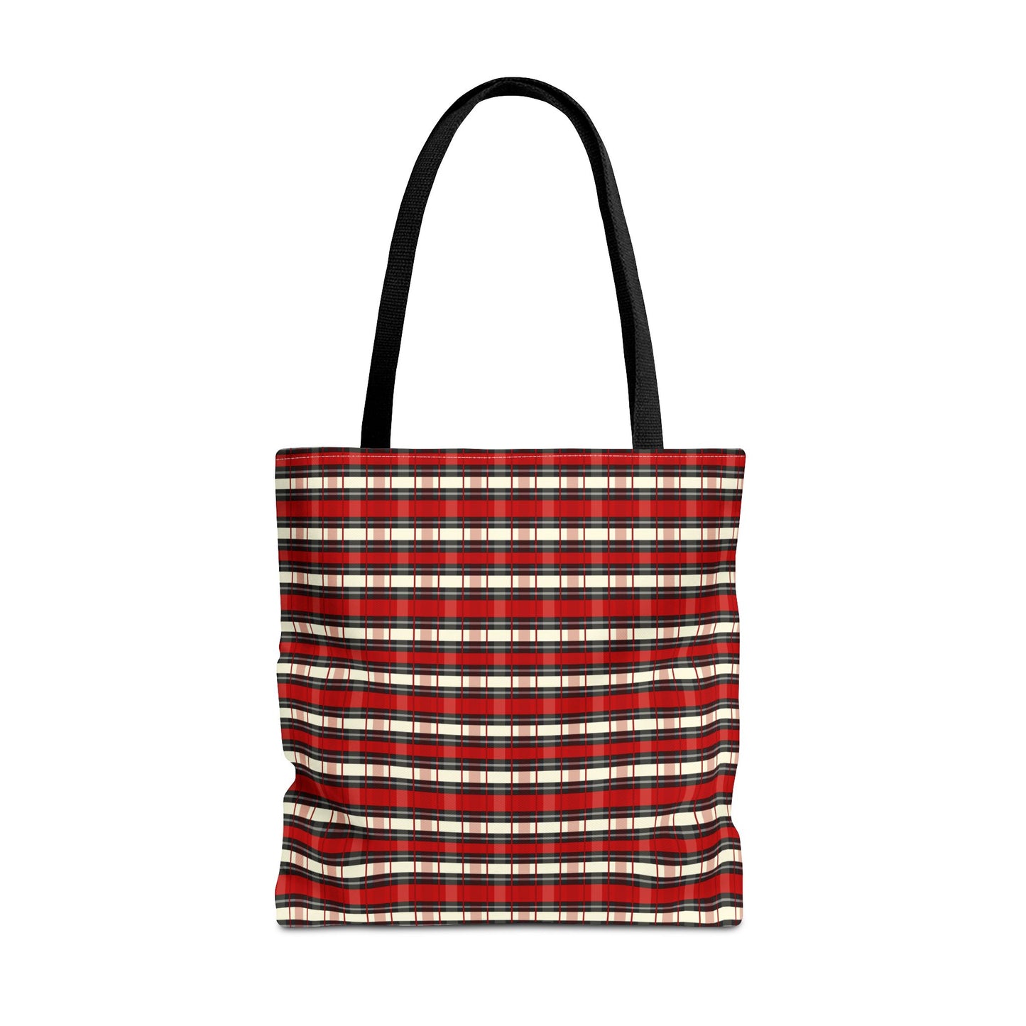 Red Plaid Tote Bag – Classic Buffalo Check All-Over Print