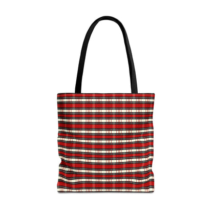 Red Plaid Tote Bag – Classic Buffalo Check All-Over Print
