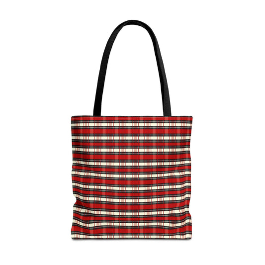 Red Plaid Tote Bag – Classic Buffalo Check All-Over Print