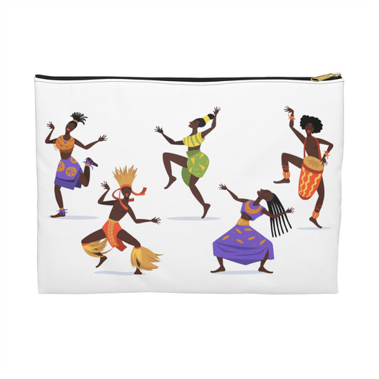 Vibrant Dance Themed Accessory Pouch | Perfect for Travelers, Dancers, Gift for Her, Cosmetic Bag, Art Lovers