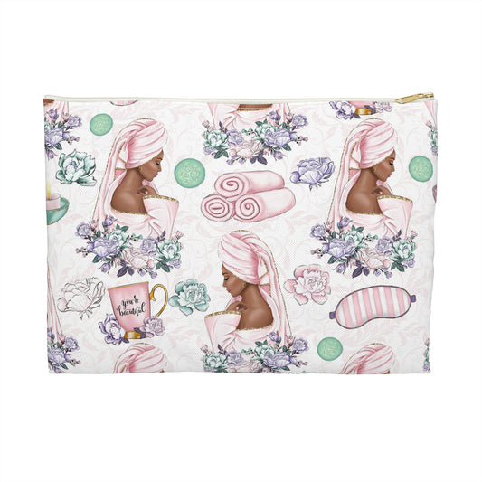 Spa & Self-Care Accessory Pouch, Beauty Organizer, Travel Makeup Bag, Gift for Her, Relaxation Essentials, Pampering Style