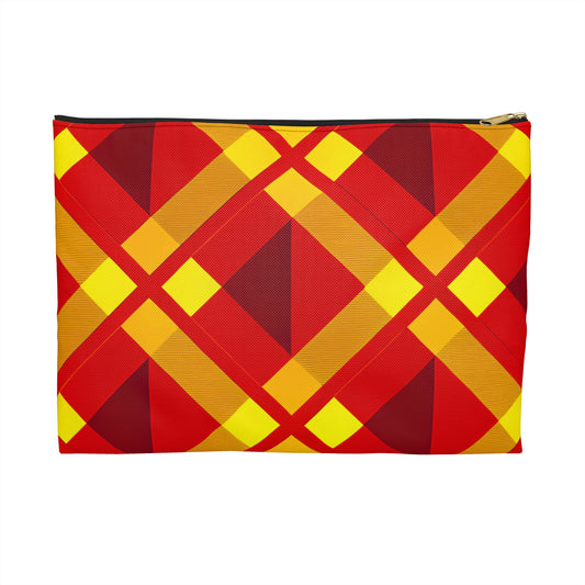 Vibrant Geometric Accessory Pouch, Trendy Makeup Bag, Organizer for Travel, Gifts for Her, Colorful Clutch
