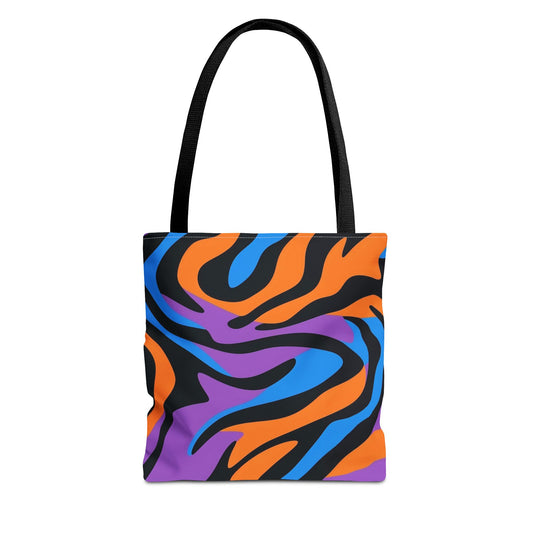 Vibrant Abstract Tote Bag, Chic Shopping Bag, Everyday Essentials, Fashion Accessory, Gift for Her, Summer Fun